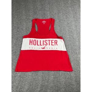 Hollister Women's Red Racerback Tank Top Size Small